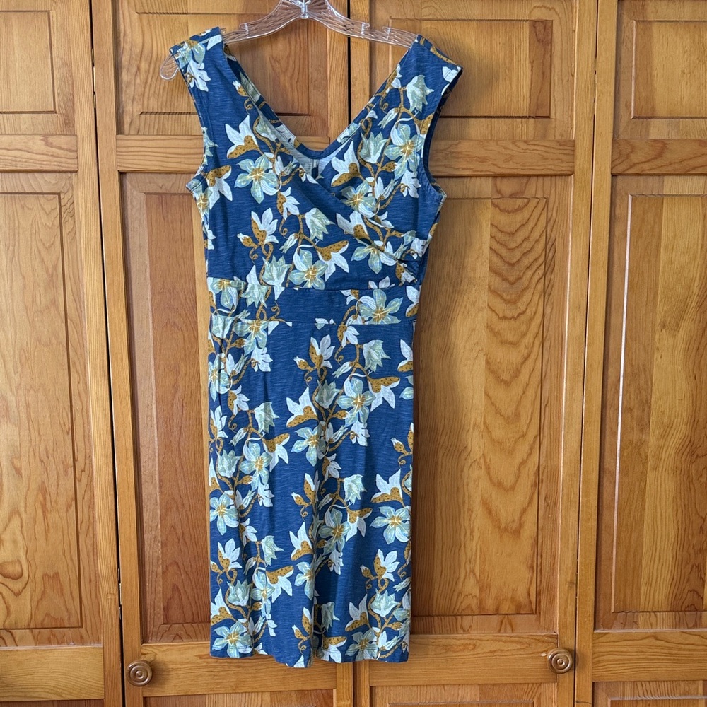 Patagonia Blue Floral Midi Dress
